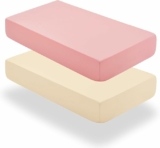 2 Pcs Baby Fitted Crib Sheets