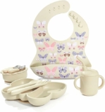 8 Pcs Baby Butterfly Feeding Dinnerware Set