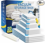 20-Pack Simple Deluxe Space Saver Bags (4 Jumbo/4 Large/4 Medium/4 Small/4 Roll M)