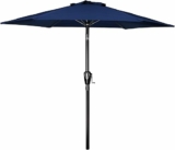 Simple Deluxe 7.5ft Patio Umbrella Outdoor Table Market Yard Umbrella with Push Button Tilt/Crank