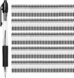 200 Pack Retractable Comfort Grip & Smooth Writing Medium Point Office Pens