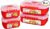 4-Pack Sistema Microwave Food Storage Containers with Steam Release Vent, Dishwasher Safe Red