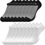8-Pairs Men’s Low Cut Socks, Size 9-12