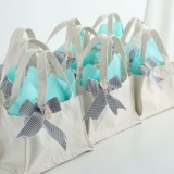 12-Pack Small Canvas Tote Bags, 10″ x 7″ x 6″