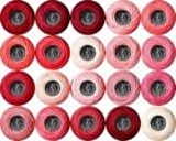 20-Pack Soft Classic Crochet Thread, 100% Cotton (Rose)