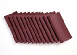 12-Pack Solino Home 9″ Red Garnet Linen Cocktail Napkins