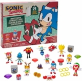 Sonic The Hedgehog Advent Calendar 2024 – 24 Surprises with Exclusive Collectible 2.5 Inch Holiday Action Figures!