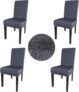 4-Pack Stretchy Washable Dining Room Chair Slipcovers