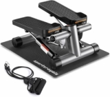 Sportsroyals Mini Stair Stepper with Resistance Band & Mat