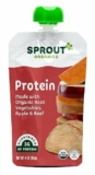 6-Pack Sprout Organic Baby Food Pouches Stage 3, Root Vegetables Apple w/ Beef