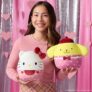 2-Pack Squishmallows Original Sanrio 8in Hello Kitty + 8in Pompompurin – Official Jazwares Valentine Plush