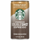 12-Pack Starbucks Doubleshot Energy Espresso Coffee Beverage, Salted Caramel, 6.5 oz Cans