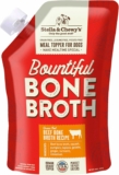 Stella & Chewy’s Human-Grade Grass-Fed Beef Bone Broth for Dogs, 16 Fl Oz Resealable Pouch