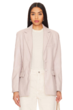 Steve Madden Women’s Aria Faux Leather Blazer