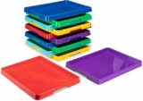 12-Pack Storex Sorting and Crafts Tray, 12 x 16 Inches, Assorted Colors