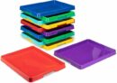 12-Pack Storex Sorting and Crafts Tray, 12 x 16 Inches, Assorted Colors