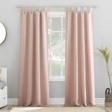 1-Panel Sun Zero Easton Energy Saving Blackout Tab Top Curtain Panel, 40″ x 84″, Blush Pink