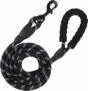 SunGrow Nylon Dog Rope Leash, Large Dog Training Tool with Padded Handle & Heavy-Duty Metal Clasp, Reflective