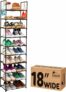 10 Tier Tall Shoe Rack for Closet