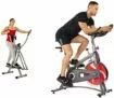 2-Pack Sunny Health Fitness Machines: Air Walk Trainer Elliptical Machine Glider + Sunny Health & Fitness Belt Drive Indoor Cycling Bike