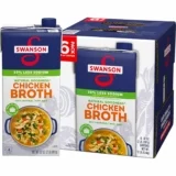 6-Pack Swanson Natural Goodness Lower Sodium Chicken Broth, 32 oz