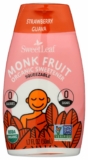 6-Pack SweetLeaf – Monk Fruit Squeezable Liquid Organic Sweetener Strawberry Guava, 1.62 oz