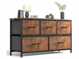5 Fabric Drawers Dresser