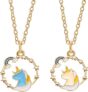2-Pc Unicorn BFF Necklace Set