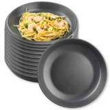 12-Pack Tablecraft Melamine Round Serving Bowls, Terra Collection Heavy Duty Shatter Resistant, 24oz