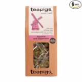 6-Pack 15-Count Teapigs Liquorice and Peppermint Tea Bags Made With Whole Leaves