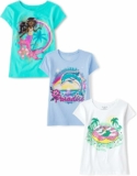 3-Pack The Children’s Place Girls’ Assorted Everyday Short Sleeve Graphic T-Shirts