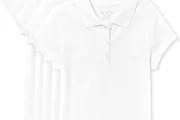 5-Pack The Children’s Place Girls’ Short Sleeve Ruffle Pique Polo (XL-2XL)