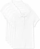 5-Pack The Children’s Place Girls’ Short Sleeve Ruffle Pique Polo (Small, Medium)