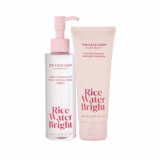 2-Pc The Face Shop Rice Water Bright Light Facial Cleansing Oil & Facial Cleanser