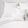 8-Pc Threshold Comforter Set Jacquard Clipped Dot Pillows, Queen