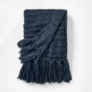 Threshold Studio McGee 60×50″ Raised Stripe Chunky Knit Throw Blanket