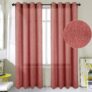 2-Panels Natural Faux Linen Curtains
