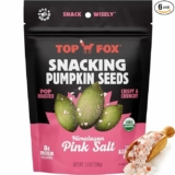 6-Pack Top Fox Snacks Pumpkin Seeds to Eat (Himalayan Pink Salt, 3.5 oz