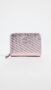 Tory Burch Kira Metallic Moto Quilt Small Zip Around Wallet