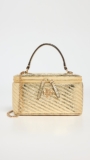 Tory Burch Kira Metallic Moto Quilt Vanity Case