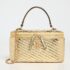Tory Burch Kira Pave Logo Diamond Quilt Mini Top Handle Bag