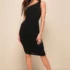 Women’s Champagne Showers Black Sequin Bodycon Dress