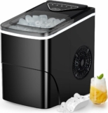 Totnz Countertop Ice Maker Machine, 26lbs in 24Hrs, 9 Ice Cubes Ready in 6 Mins
