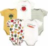 5-Pack Touched by Nature Unisex Baby Organic Cotton Bodysuits