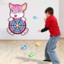 Kid’s Cat Dar Board Toy with 3 Balls