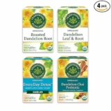 4-Pack Traditional Medicinals Tea, Organic Detox Tea for Digestive Health