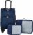 3-Pc Travelers Club Swansea Carry-On Luggage, Navy Peony