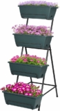 4-Tiers Vertical Raised Garden Bed with 4 Container Boxes