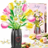 Tulips Flowers Bouquet Building Set