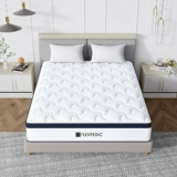 10″ Twin Mattress, Memory Foam Hybrid Mattress with Space Cotton for Tight Sleep